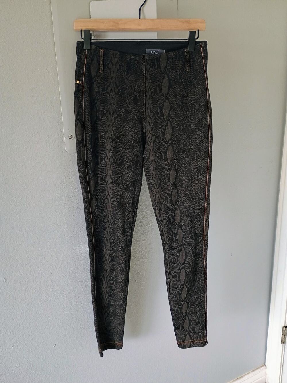 Lysse snakeskin grunge steampunk rockabilly dark Gothcore stretch jegging fitted